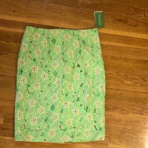 Lilly Pulitzer Hyacinth skirt new green